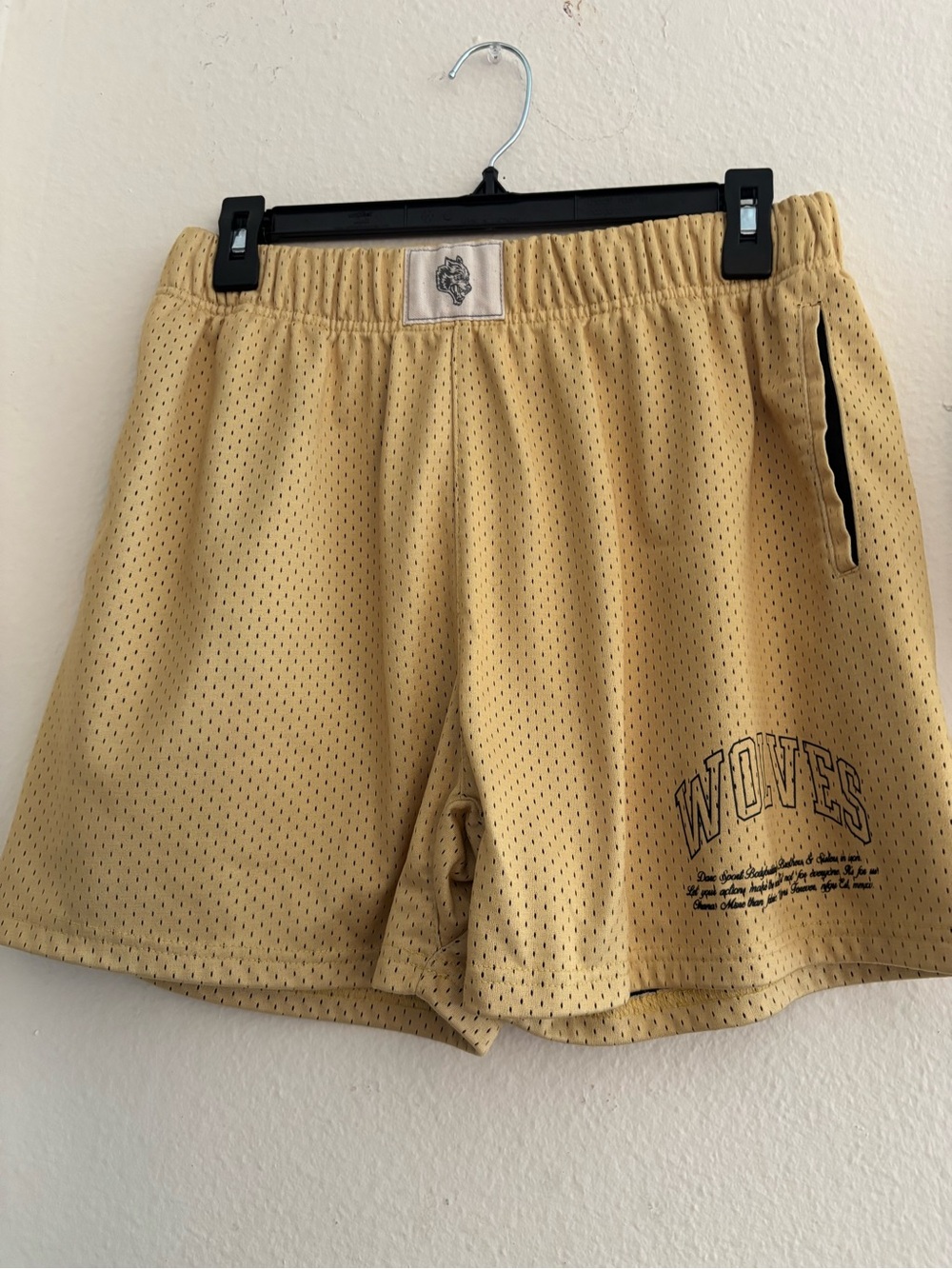 Mens Yellow Darc Sport workout shorts